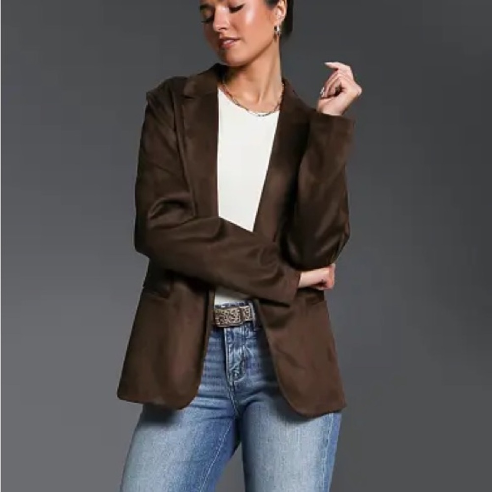 Stoosh- Brown Suede Blazer